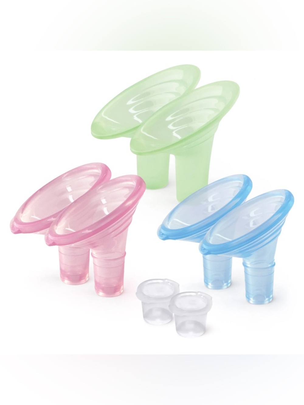 Pumpin’ Pal OptiFit Angled Flange Set - Pink, Blue & Green